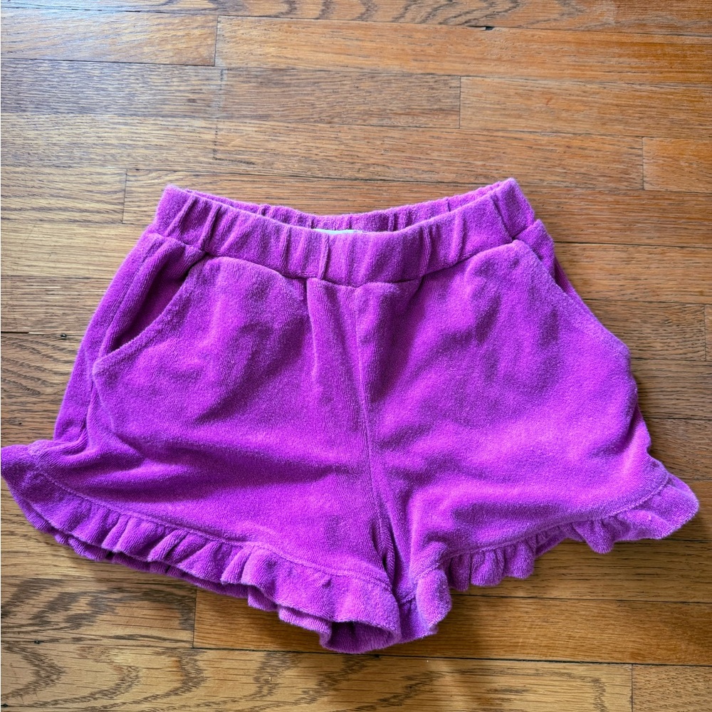 EUC Mini Boden Purple Toweling Shorts